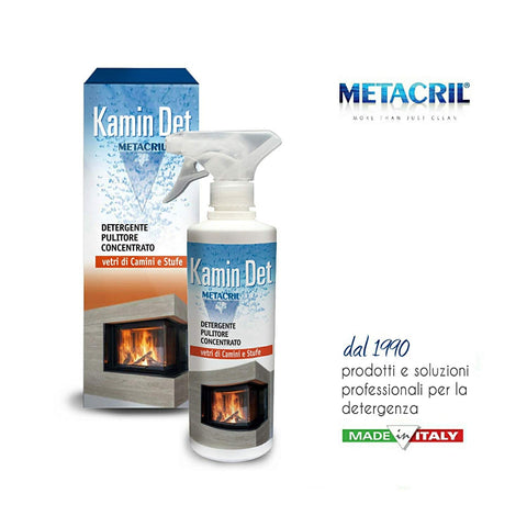 METACRIL - Kamin Det - Entkalker für Schornstein oder Ofen 500 ml | Reinigungsprodukt