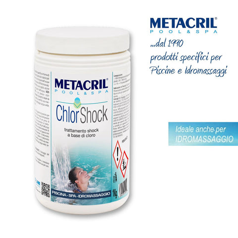 METACRIL - Chlor Shock - Chlorschockbehandlung 1KG | Pool / Spa Produkt