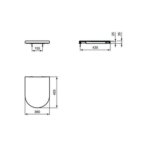 Ideal Standard - Blende Curve Sitz T376001