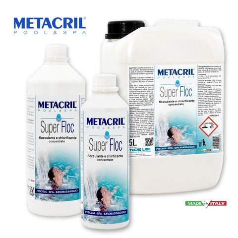 METACRIL - Super Floc - konzentriertes Flockungsmittel 1 lt | Schwimmbäder, Spa Produkt
