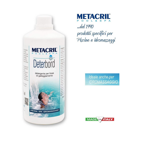 METACRIL - Deterbord - Wasserleitungsreiniger 1 lt | Produkt Whirlpool, Spa, Schwimmbad