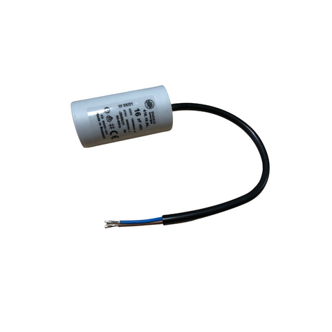 Kondensator mit 16 µF Kabel