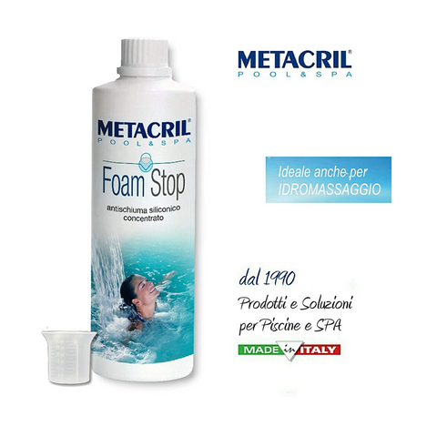METACRIL - Foam Stop - Antischaummittelkonzentrat 1 lt | Pools, Whirlpools, Spas Produkt