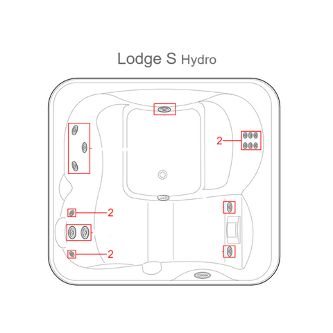 [PRE-ORDER] JACUZZI - Jets 200 DX Micro Grey - Lodge Pool - LIEFERUNG IN 2-4 WOCHEN